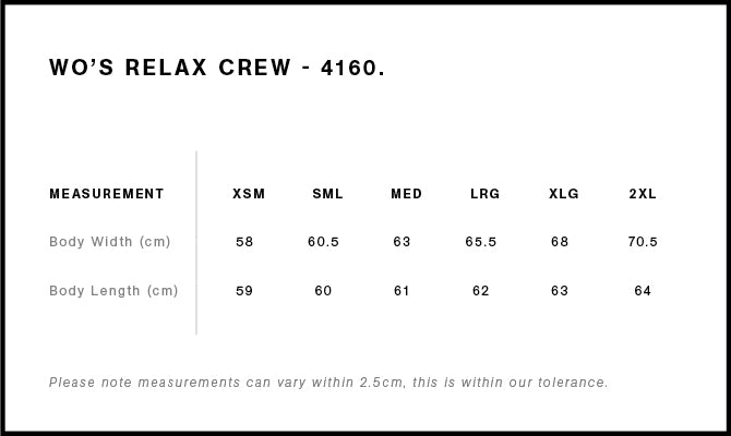 As Colour Womens Relax Crew (Various Colours)