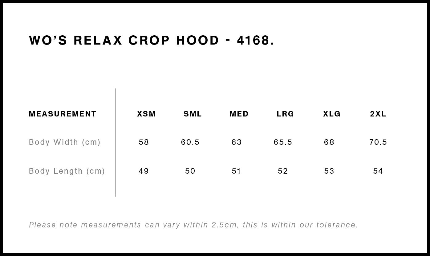 As Colour Womens Relax Crop Hood (Various Colours)