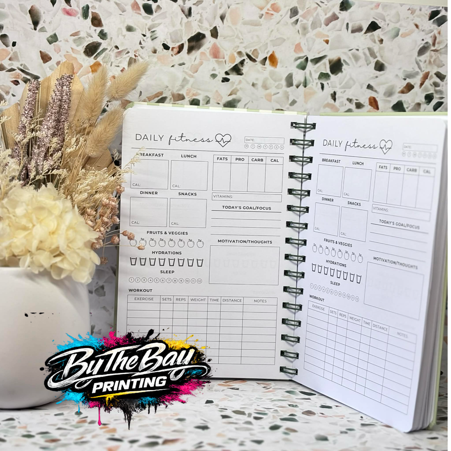 A5 Cardio & Cappuccino Fitness Planner