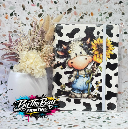 A5 Sunflower Cow Notepad