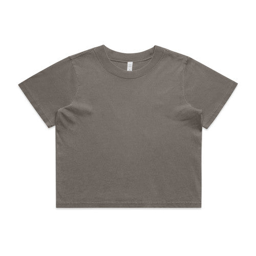As Colour Womens Crop Faded Tee (Various Colours)