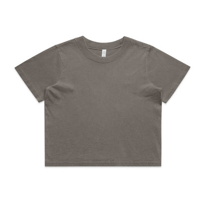 As Colour Womens Crop Faded Tee (Various Colours)