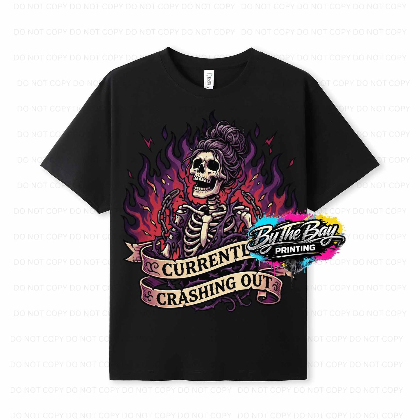 "Currenlty Crashing Out" Ramo Modern Fit Tee