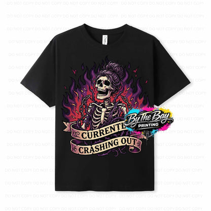 "Currenlty Crashing Out" Ramo Modern Fit Tee