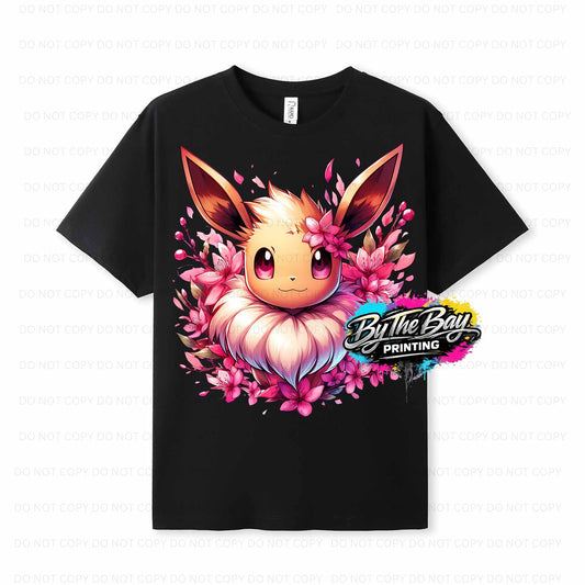 Floral Ev ee Ramo Modern Fit Tee