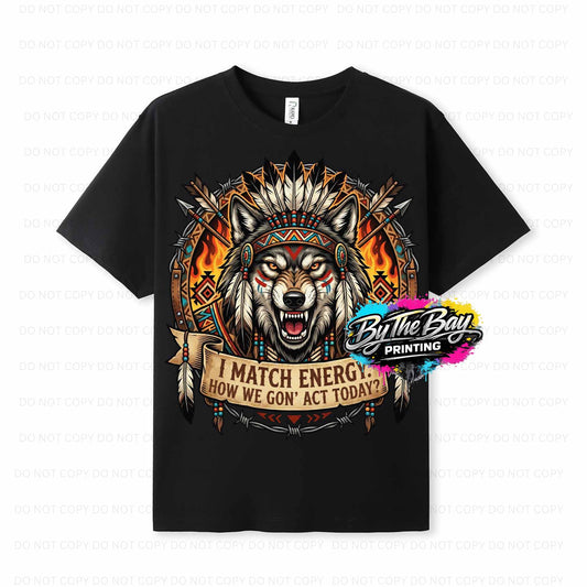 "Wolf Match Energy" Ramo Modern Fit Tee