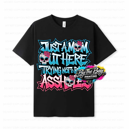 "Just a Mum" Ramo Modern Fit Tee