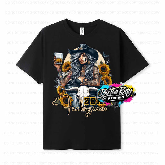 "Zero fks given 01" Ramo Modern Fit Tee