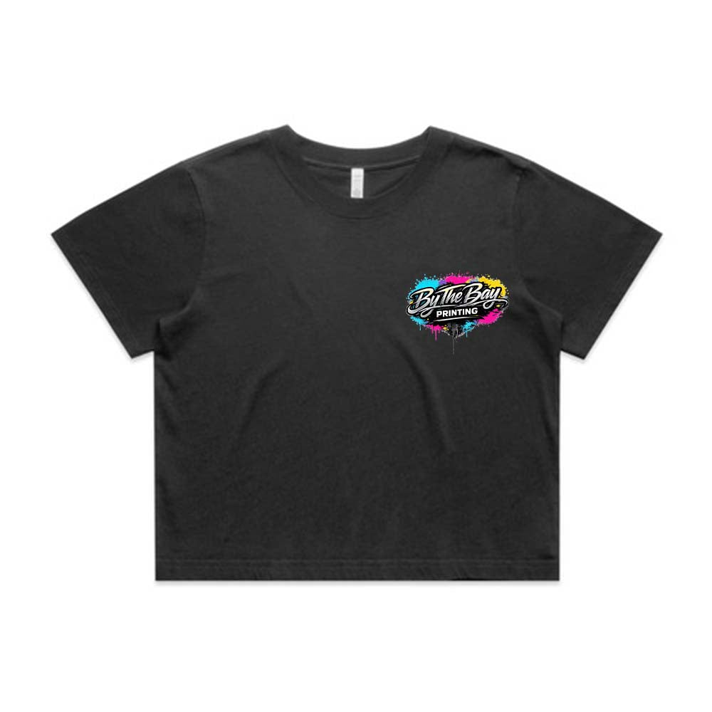 As Colour Womens Crop Faded Tee (Various Colours)